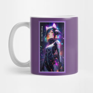 Anime Sci-Fi Cat Girl | Quality Anime Girl Artwork | Manga Girl Anime Art Mug